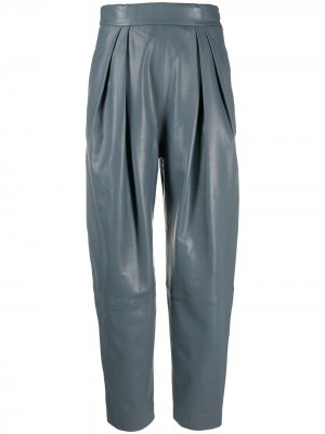 Зауженные брюки Alberta Ferretti. Цвет: серый