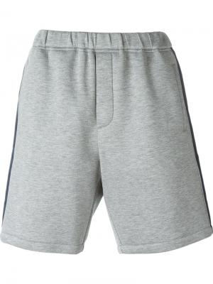 Спортивные шорты с полосками по бокам Marni. Цвет: серый