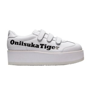 Onitsuka Tiger Mexico Delegation Chunk Белые черные женские кроссовки 1182A207-113