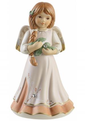 Фигурка ангела Рождественское убранство Goebel. Цвет: кремовый
