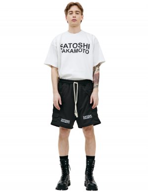 Сетчатые шорты с логотипом Satoshi Nakamoto
