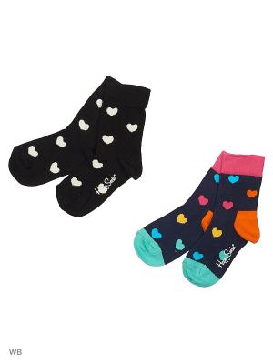 Носки Happy Socks. Цвет: черный, белый, голубой