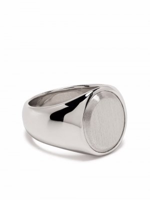 Серебряное кольцо Oval Tom Wood. Цвет: серебристый