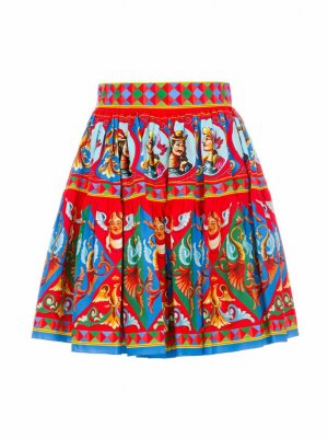 Хлопковая мини-юбка Carretto Dolce&Gabbana (D&G)
