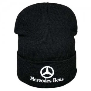 Шапка MERCEDES синяя с белым логотипом Унисекс Mercedes-Benz. Цвет: синий