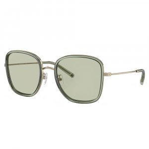Женские квадратные солнцезащитные очки TY 6101 3361 2 53 мм, зеленые Tory Burch