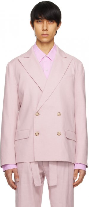 Розовый двубортный пиджак Commas