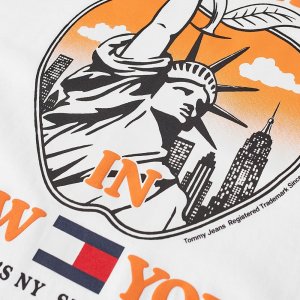 Баскетбольная футболка New York, белый Tommy Jeans