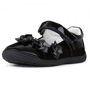 Туфли детские для девочек AK20AW-26 размер 25, черный Alessio Nesca. Цвет: черный
