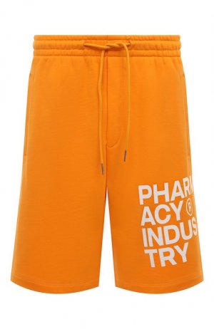 Хлопковые шорты Pharmacy Industry. Цвет: оранжевый