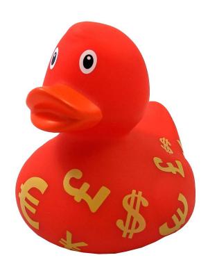 Уточка валюта Funny ducks. Цвет: красный
