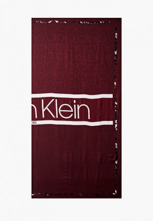 Платок Calvin Klein. Цвет: бордовый