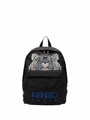 Рюкзак с принтом Tiger Kenzo. Цвет: черный