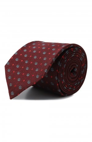 Шелковый галстук Gucci. Цвет: бордовый