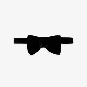 Предварительно завязанный галстук-бабочка бархатной текстуры , черный Tom Ford