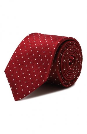 Шелковый галстук Luigi Borrelli. Цвет: красный