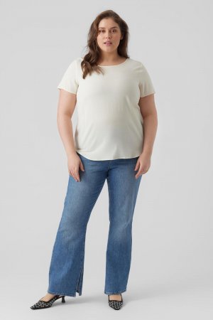 Базовая футболка больших размеров Vero Moda Curve, белый curve