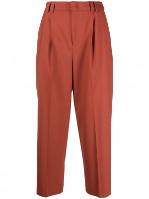 Укороченные зауженные брюки Pt01. Цвет: оранжевый