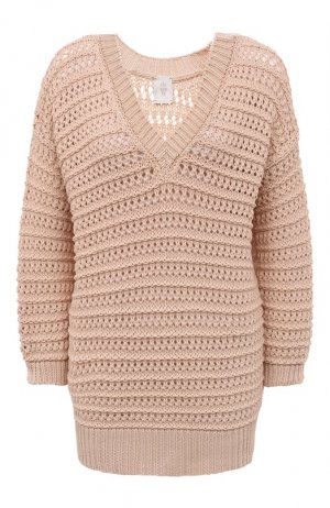 Хлопковый свитер Eleventy. Цвет: розовый