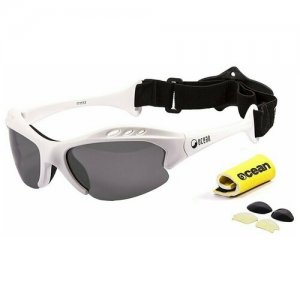 Спортивные очки Mauricio матовые белые / черные линзы OCEAN. Цвет: белый