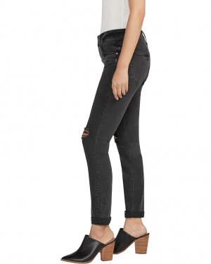 Джинсы Boyfriend Mid-Rise Slim Leg Jeans L27161ABS538, черный Silver Co.