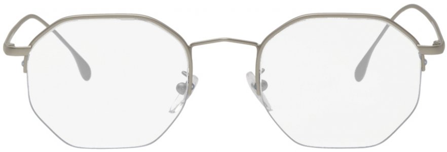 Серебряные солнцезащитные очки Brompton Paul Smith