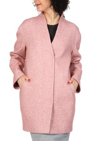 Пальто Glam Casual. Цвет: розовый