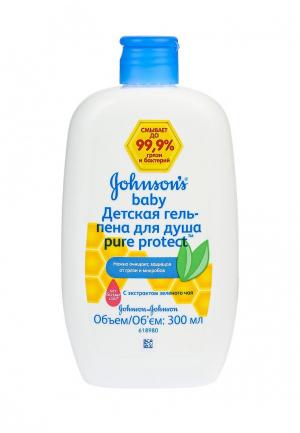 Гель для купания Johnson & Johnsons baby Pure Protect антибактериальный 300, мл. Цвет: прозрачный