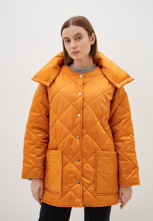 Куртка утепленная и шарф Tom Ash. Цвет: оранжевый
