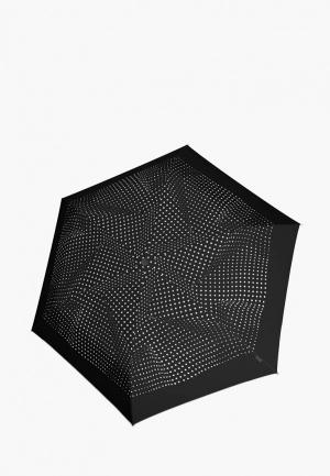 Зонт складной Knirps MP002XW1GXF2. Цвет: черный