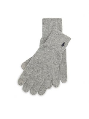 Женские перчатки , серый Polo Ralph Lauren
