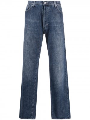 Прямые джинсы 1990-х годов Versace Pre-Owned. Цвет: синий
