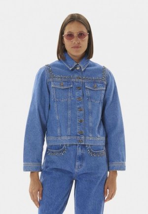 Куртка джинсовая Tara Jarmon. Цвет: синий