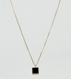 Ожерелье из позолоченного серебра с подвеской DesignB London. Цвет: золотой