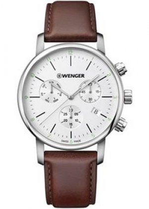 Швейцарские наручные мужские часы 01.1743.101. Коллекция Urban Classic Chrono Wenger