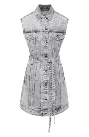 Джинсовое платье Rag&Bone. Цвет: серый