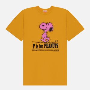 Мужская футболка x Peanuts P Is For TSPTR. Цвет: жёлтый