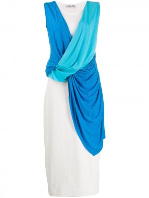 Платье со сборками без рукавов Aalto. Цвет: белый