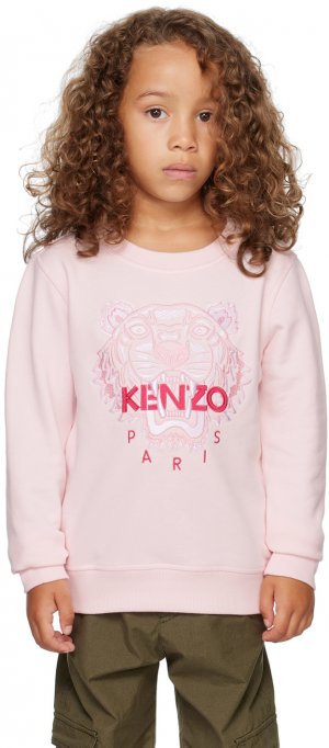 Детская толстовка с розовым тигром Kenzo