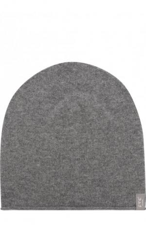 Кашемировая шапка бини FTC. Цвет: серый