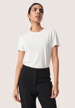 Базовая футболка SLCOLUMBINE CREW-NECK SS , ломаный белый Soaked in Luxury