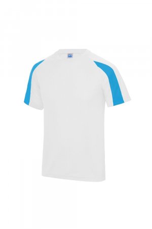 Простая спортивная футболка с контрастным принтом , белый Just Cool