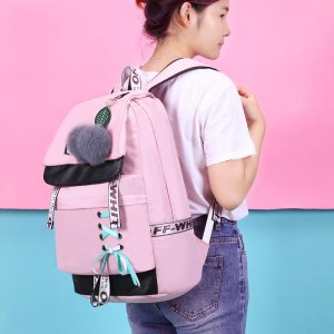 Женский школьный рюкзак, студенческий многослойный дорожный легкая компьютерная сумка VIA ROMA