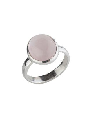 Кольцо  Розовый кварц SL Silverland. Цвет: серебристый