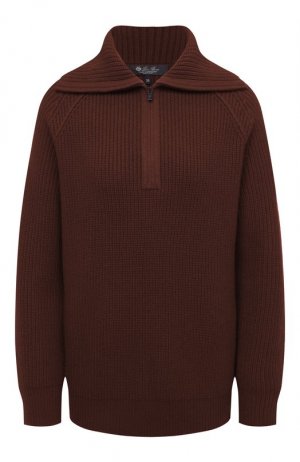 Кашемировый свитер Loro Piana. Цвет: коричневый
