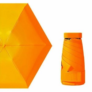 Мини-зонт , механика, 5 сложений, купол 88 см., 6 спиц, чехол в комплекте, для мужчин, оранжевый RainLab. Цвет: оранжевый