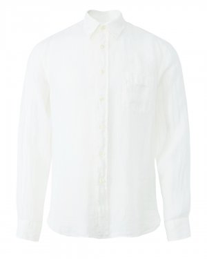 Льняная рубашка 120% lino. Цвет: белый