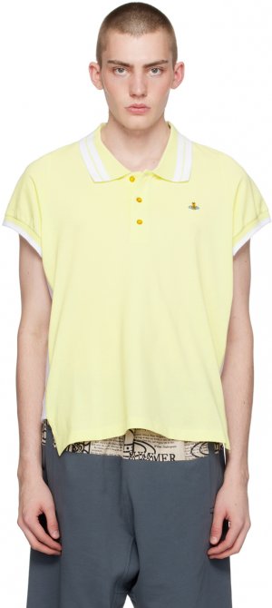 Желтая рубашка-поло в полоску Vivienne Westwood