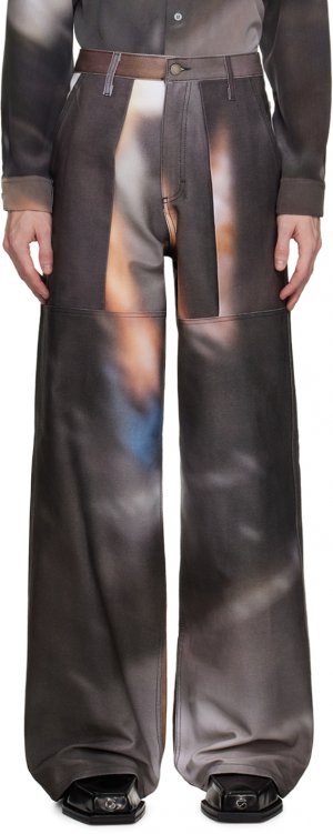 Эксклюзивные коричневые джинсы SSENSE Serapis