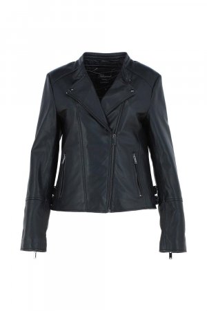 Модная кожаная байкерская куртка Giada , черный Ashwood Leather
